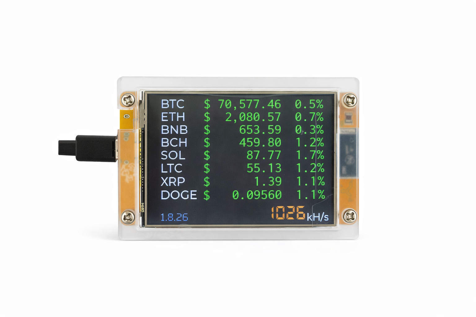 NerdMiner v3 (1000 KH/s) USB Lottery Miner