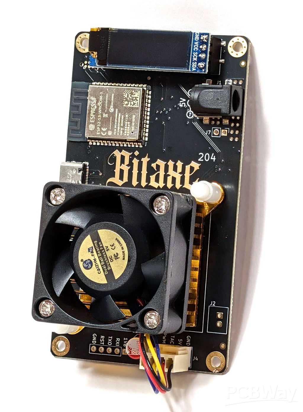 Bitaxe Ultra 204 (450GHz +/- hashrate)