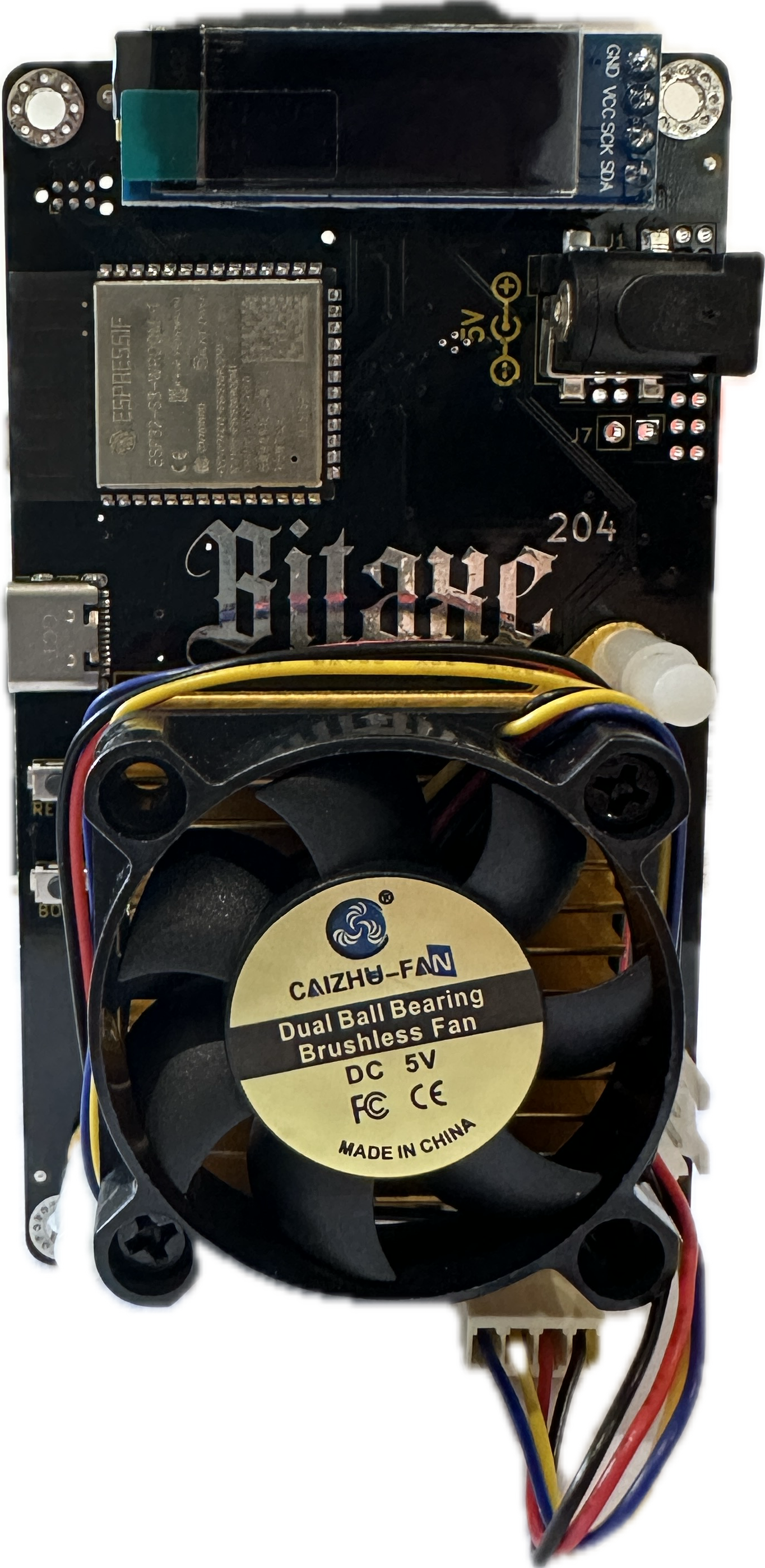 Bitaxe Ultra 204 (450GHz +/- hashrate)